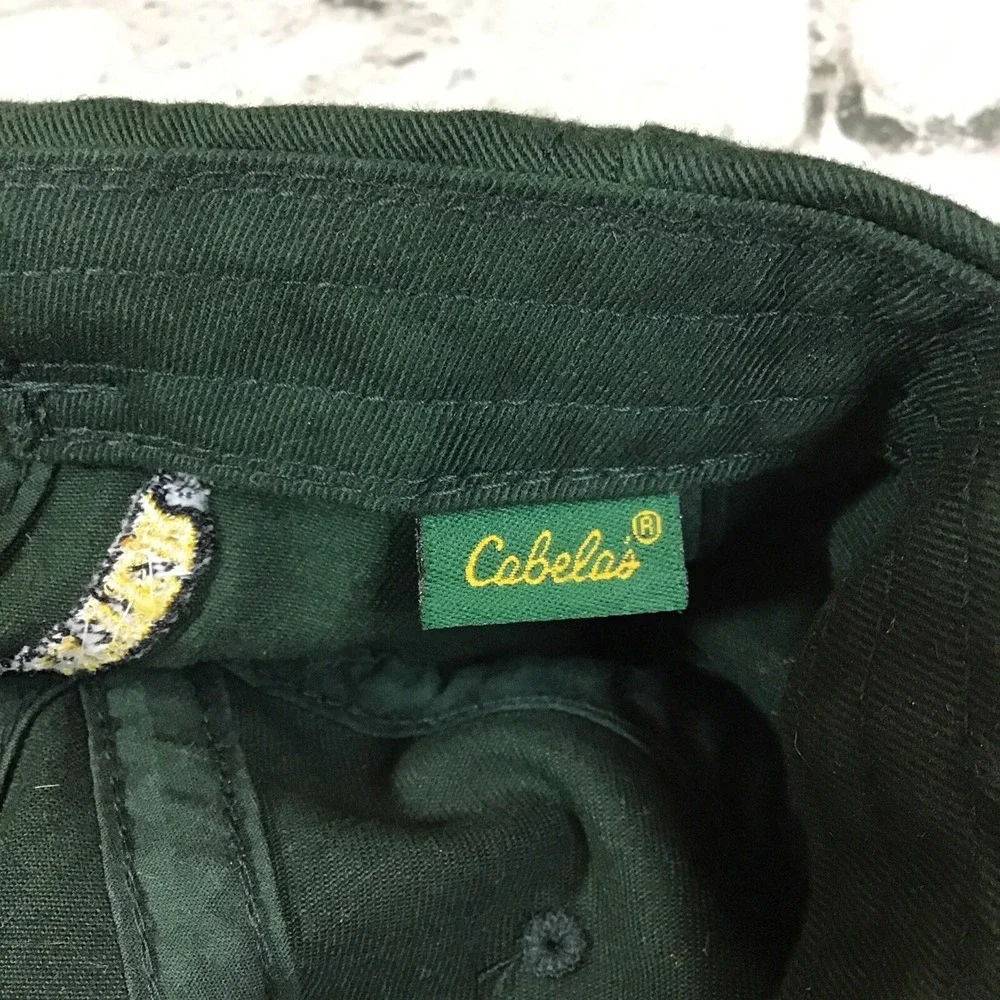 Cabela's Hat Mens‎ Dark Forest Green Strapback Adjustable Ball Cap